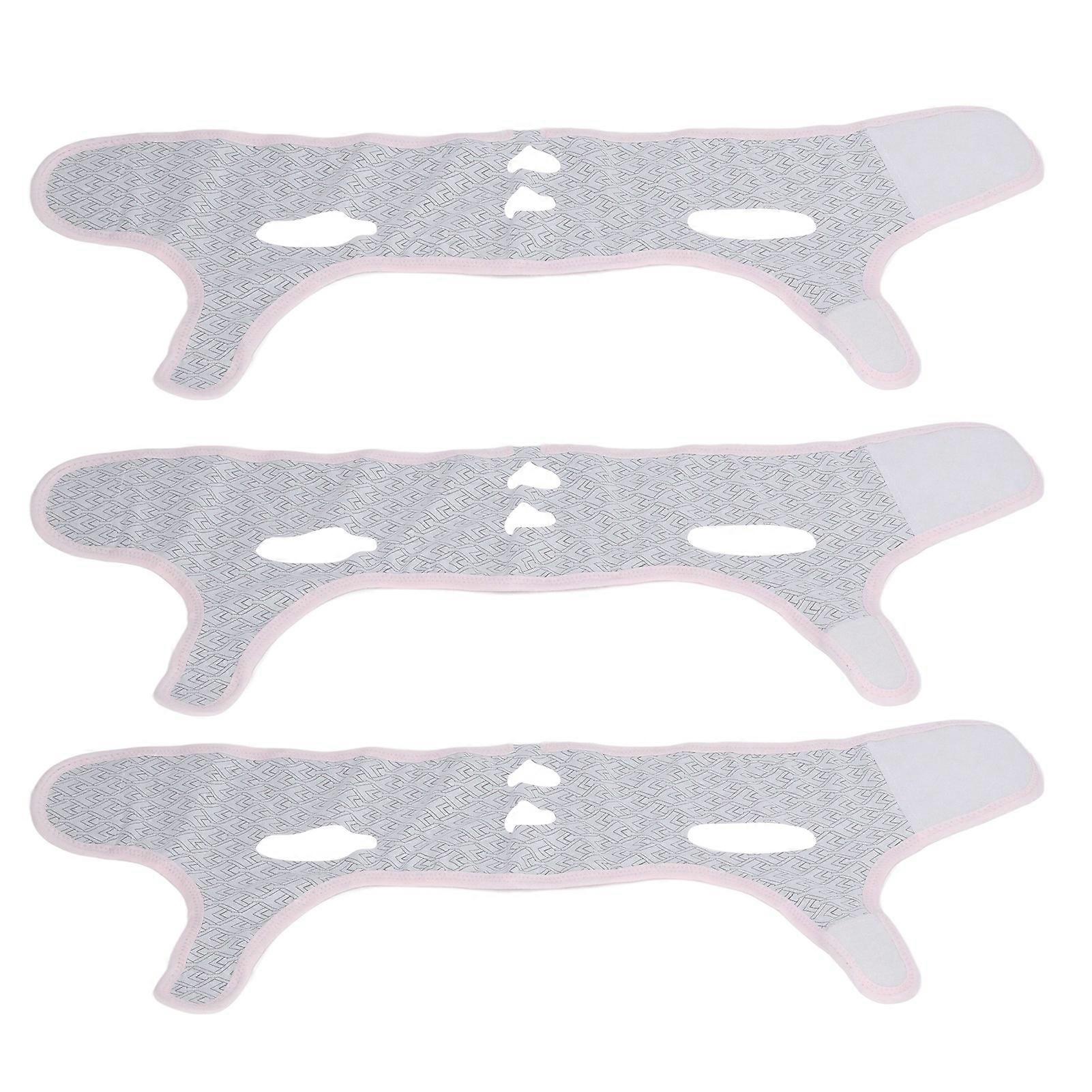 3PCS Face Slimmer Tape Ergonomic Breathable Soft Comfortable Reusable V Shape Face Slimming Bandage
