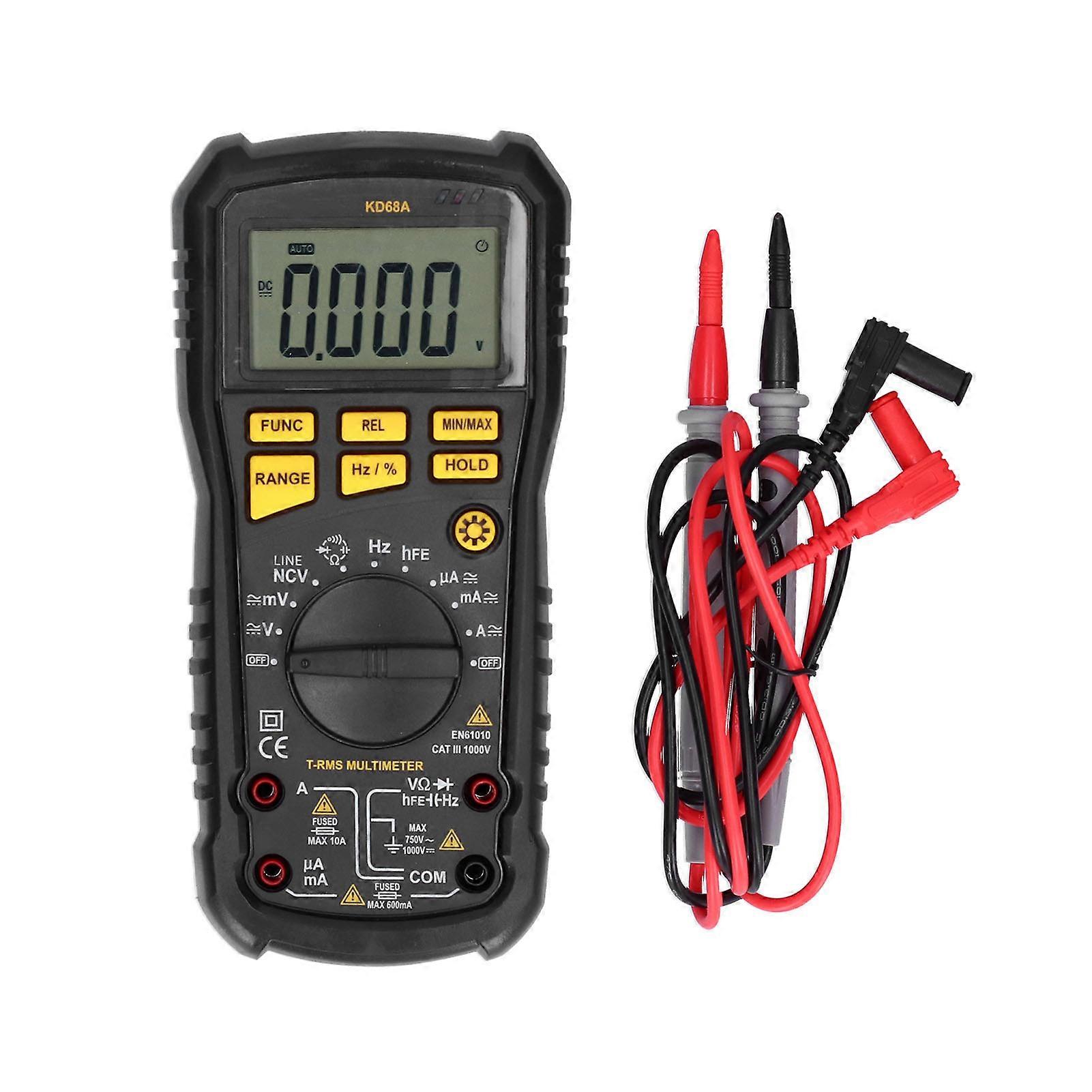 Multifunction Multimeter Smart HandHeld LCD Display Backlight Auto PowerOff Temperature Measurement Voltmeter