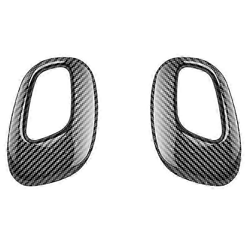 غطاء مقبض ناقل الحركة الأسود من ألياف الكربون للسيارة غطاء غطاء مقبض ناقل الحركة للتحكم المركزي لزخرفة غطاء مقبض التحول لعام 2020-2023-60