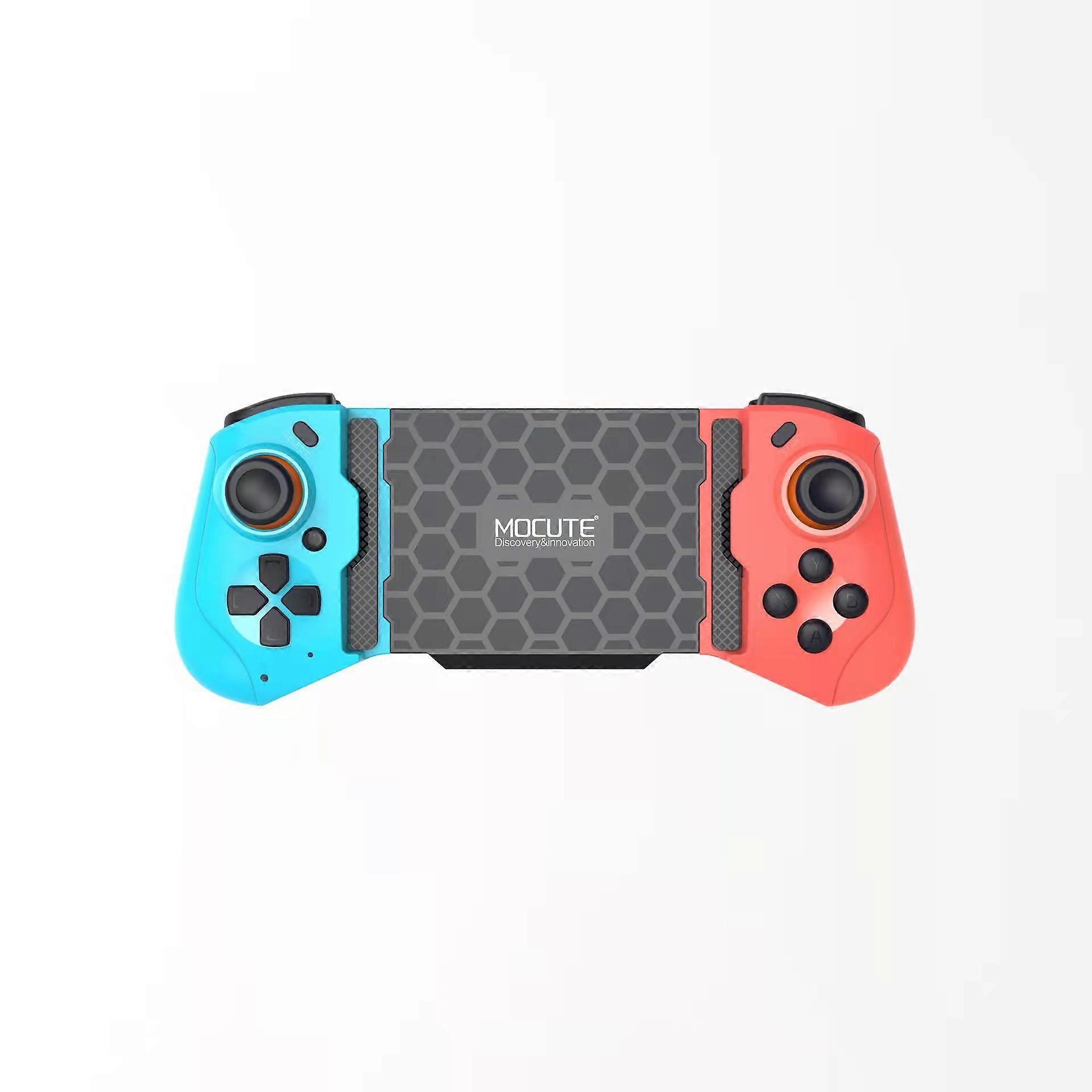 Gamepad For iPhone Android Cell Phone Control Bluetooth Controller Trigger Pubg Mobile Joystick Gaming Smartphone Mando Game Pad(Blue Red)