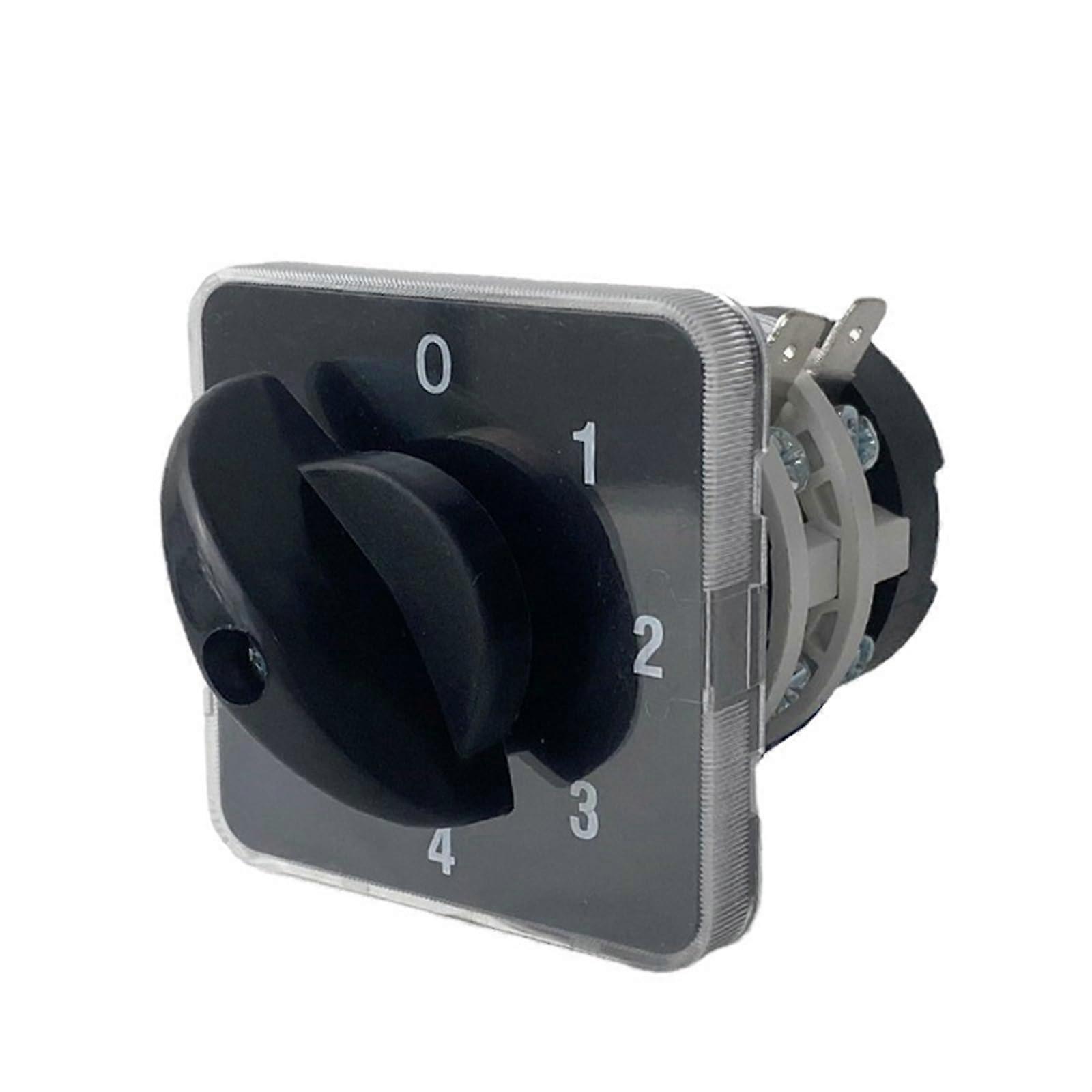 YMZ12-20/2 Rotary Cam Switch 0-4 Position 20A 2 Poles 8 Terminals Electrical Changeover LW31 Selector