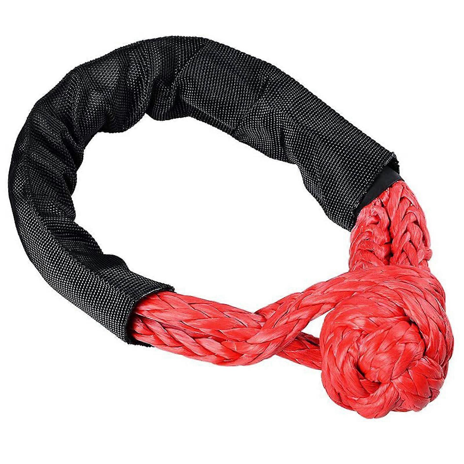 Synthetic Soft Shackle with Protective Sleeve 38000 Pound Max Breaking Force 1/2 "X 22" Off-Road Truck Shackle Retrieval