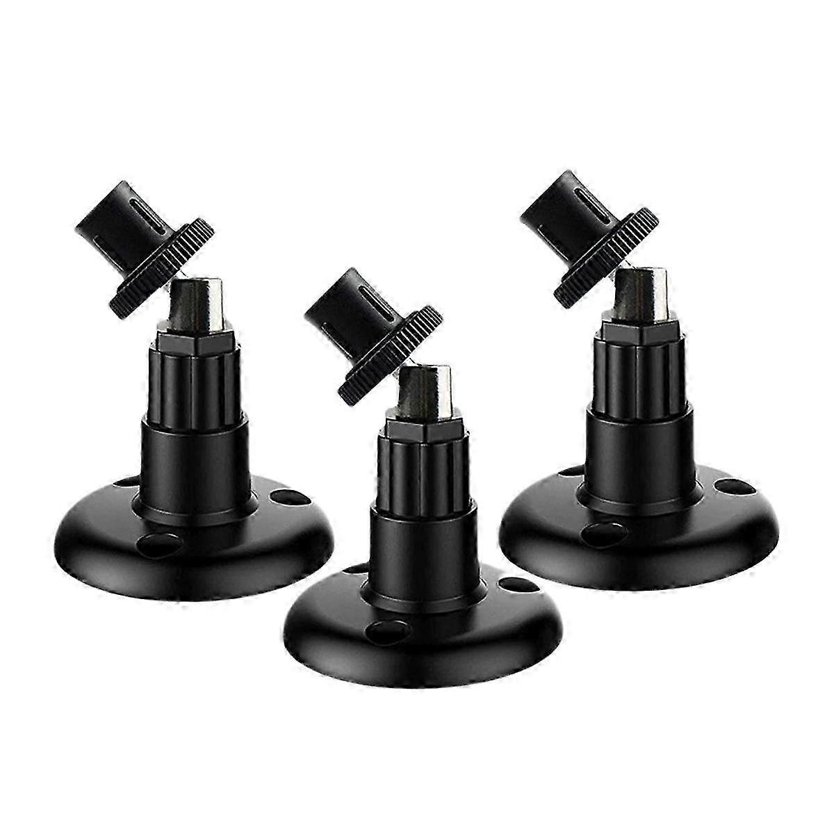 3-Pack Adjustable Vertical Wall Mount Bracket for Security Cameras, Sturdy Indoor Outdoor Mounting Kit