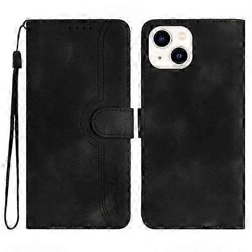 Heart Pattern Skin Feel Leather Mobile Phone Case Suitable for Certain Brand Smartphone Model 15