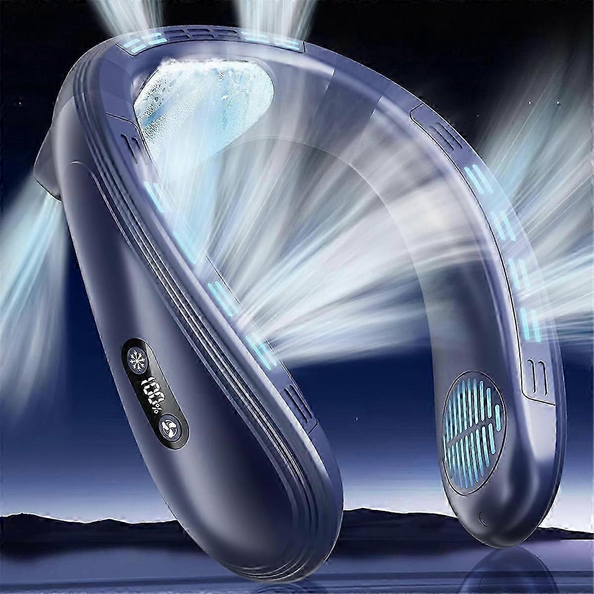 8000mAh ricaricabile indossabile AC condizionatore d'aria collo ventola Cooler B