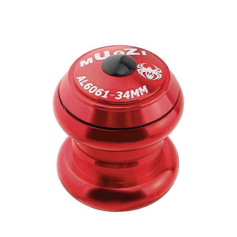 headset cap 34mm for 28.6mm threadless fork MTB road bike(Red)