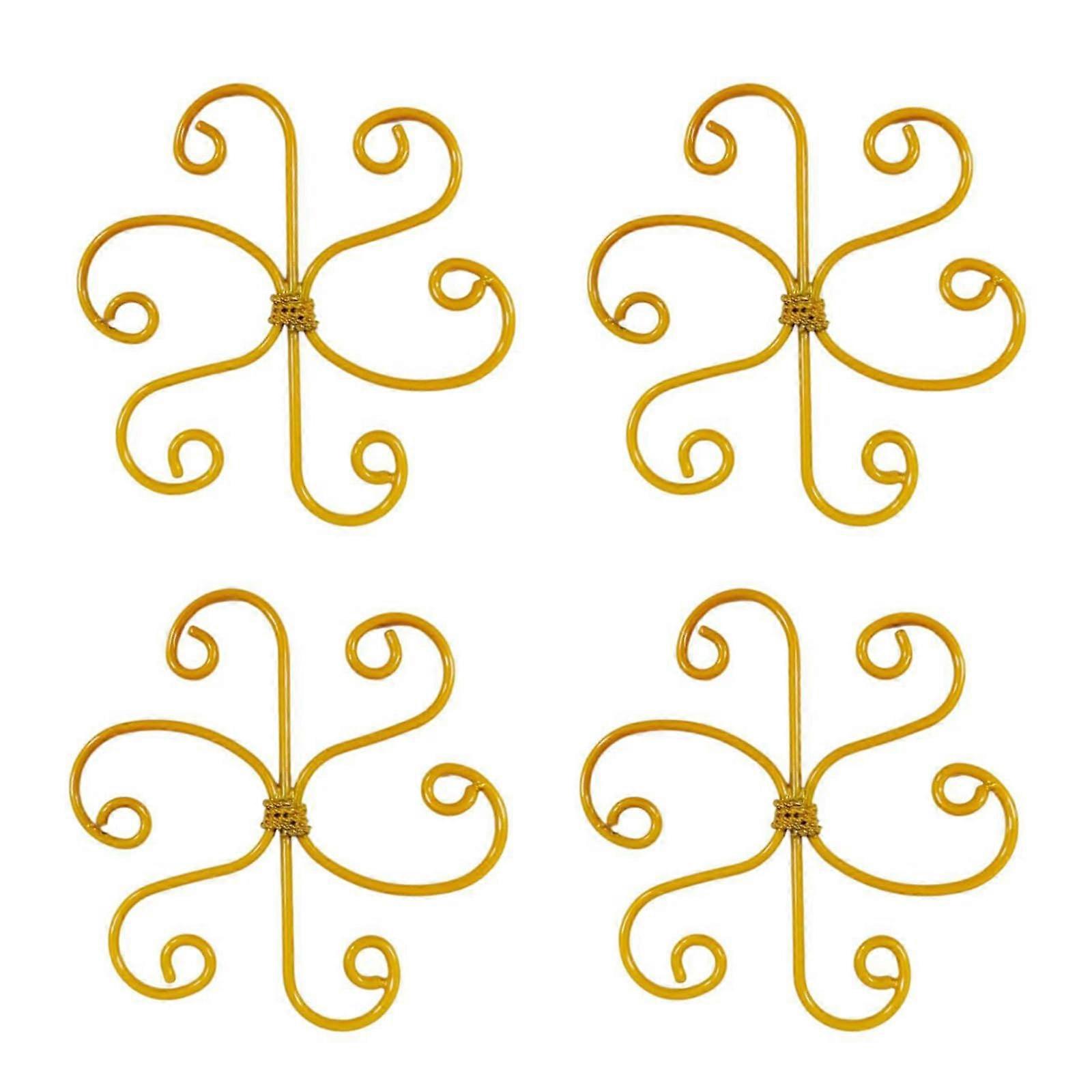 Pack of 4 Plant Support Brackets, Stem Supports, Reusable Climbing Frame