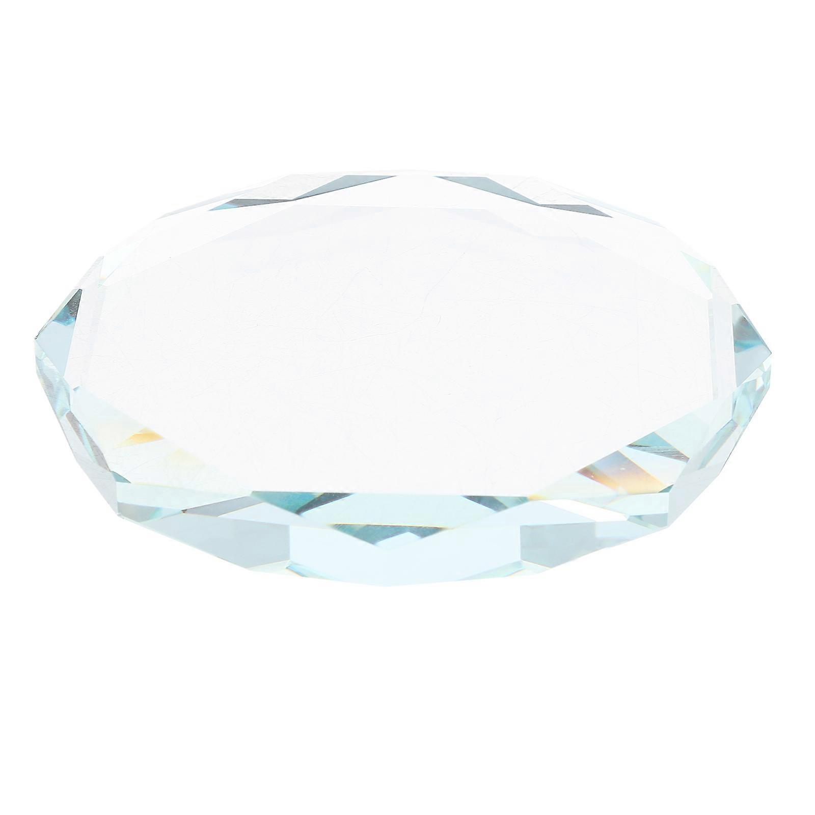 Versatile Display Stand, Clear Glass Base for Home and Office Use