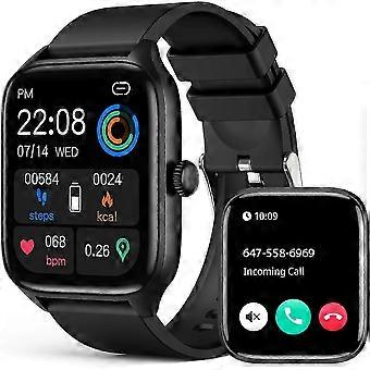 Smartwatch für Männer Frauen, Infrarot-True-Blood-Oxygen-Monitor, 1,96-Zoll-HD-Smartwatch mit Herzfrequenz, Blutdruck, Schlaf, IP67 wasserdichtes Fitness-Tra