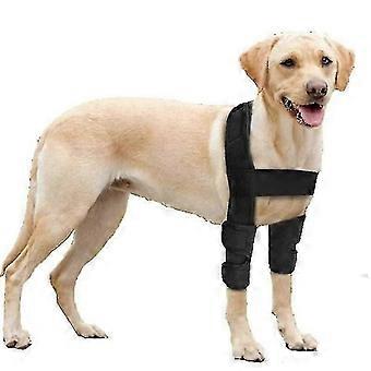 Atmungsaktive Hundearmbandage Schutzpolster für Hundeellenbogen und Schulterstütze Ellenbogenhygrom, Dysplasie, Osteoarthritis, Ellenbogenschwielen, Presse