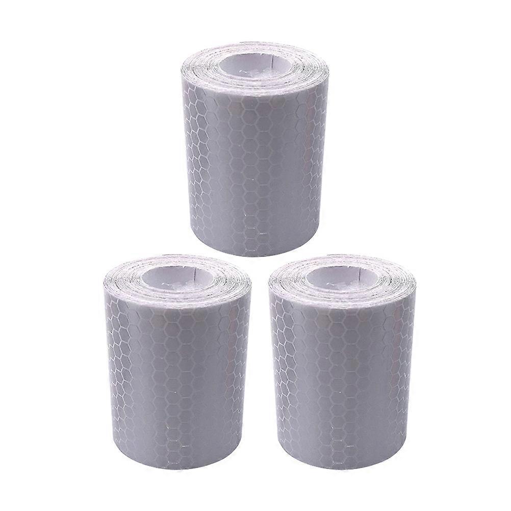 Reflective Belt Safety Feature Night Running Reflective Strip 300x5cm White Polyester 3Pack