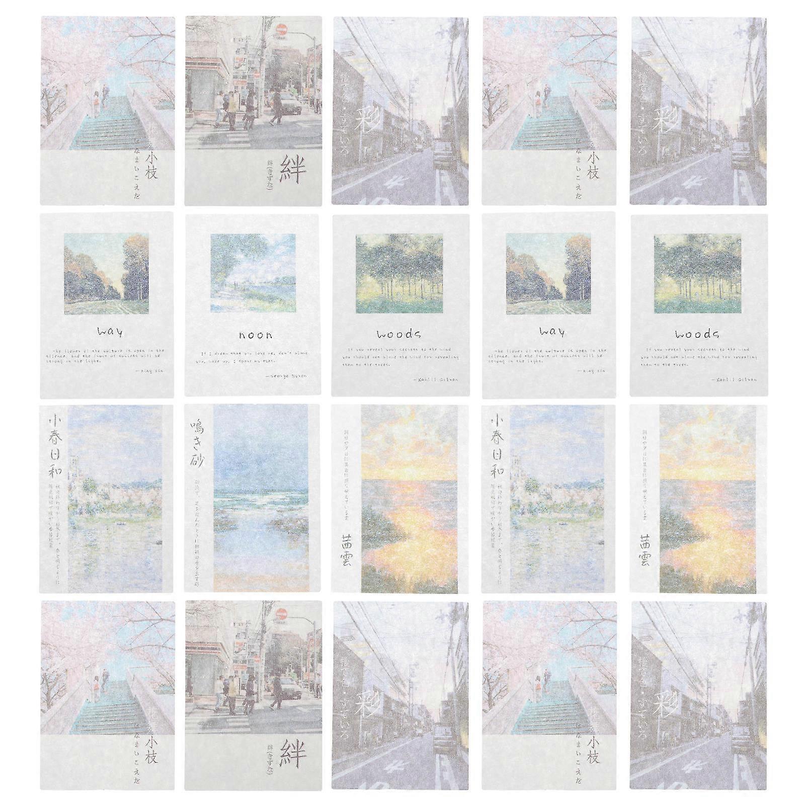 Washi Paper Sticker Sheets 3 Sets 180Pcs Decorative Adhesive 6 8x5cm Vintage