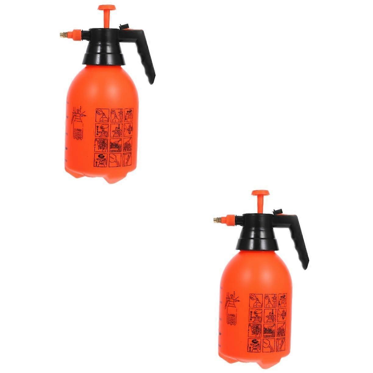 Handdrucksprüher Sprühflasche Sanitärreiniger Spray Mopp Düse Nachfüllbarer Sprüher Rot 2er Pack