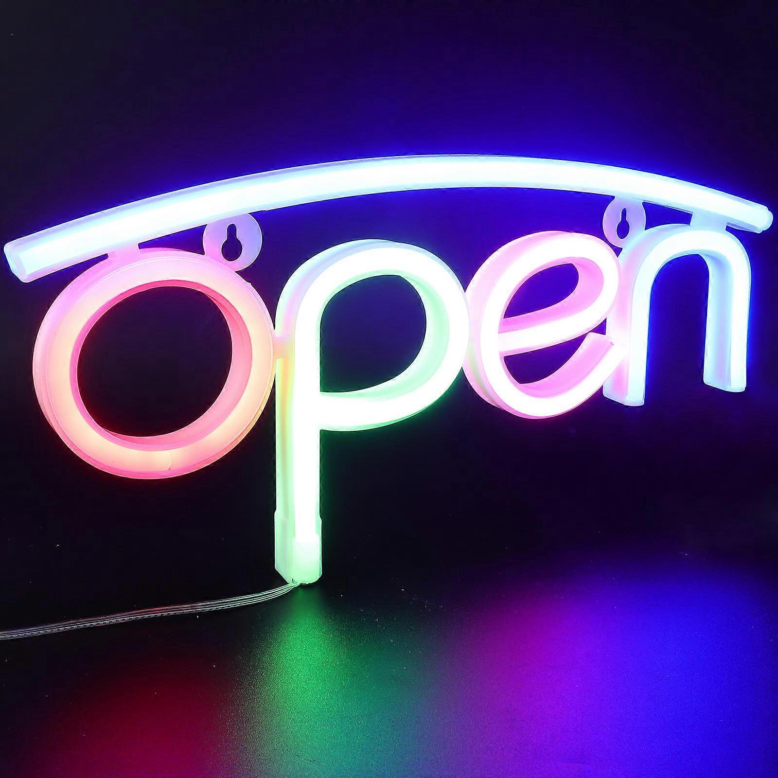 Open Neon Signs Party Decoration Wall Open Signs Blue Color 11 6 5 5 0 4in USB Powered Business Owners