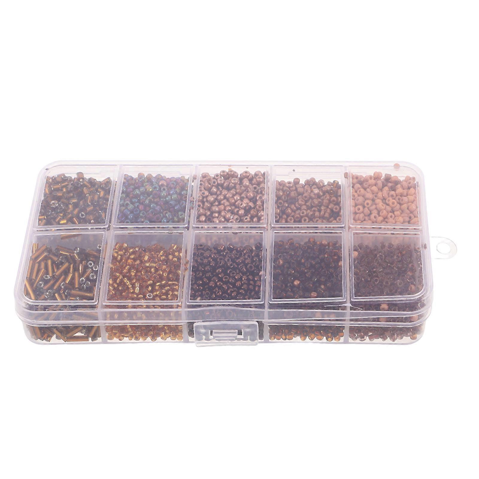 Small Beads For Diy Jewelry Making Craft Projects 2mm Glass Tube Beads 10 Colors Accessories 1 Set