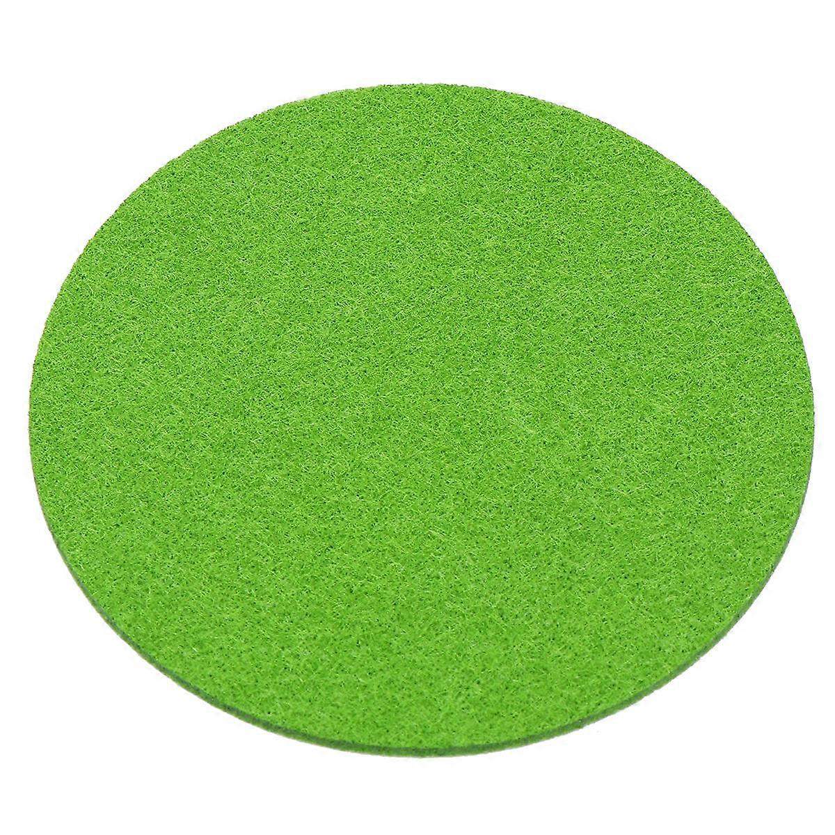 Felt Mats Non-Slip Furniture Pads Green 14x14cm Insulation Water Coaster Home Supplies for Flower Pot 20Pcs