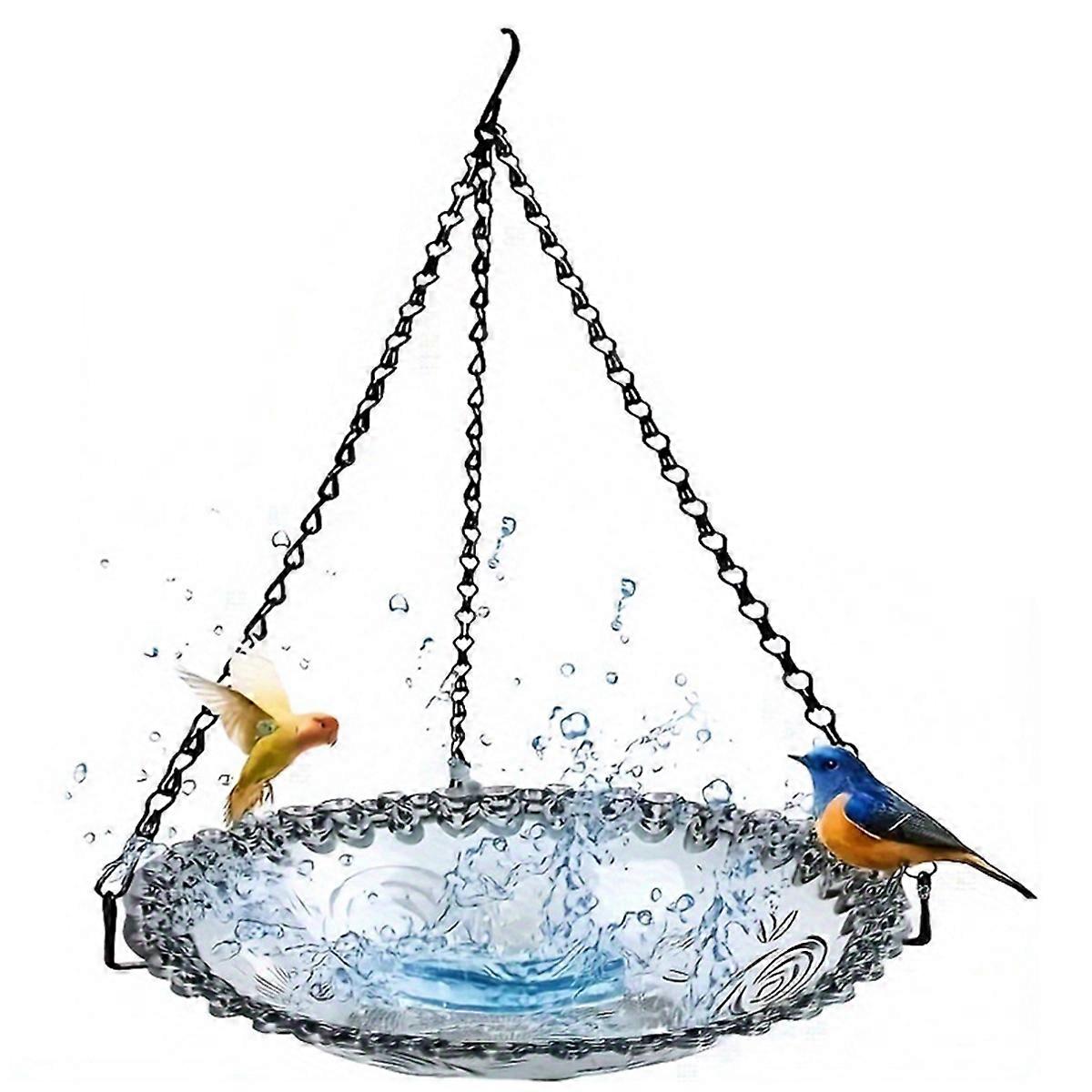 Eksplosionsophæng metal fuglefoderautomat udendørs foderautomat kæledyr fuglefoderautomat fuglefoderautomat grå