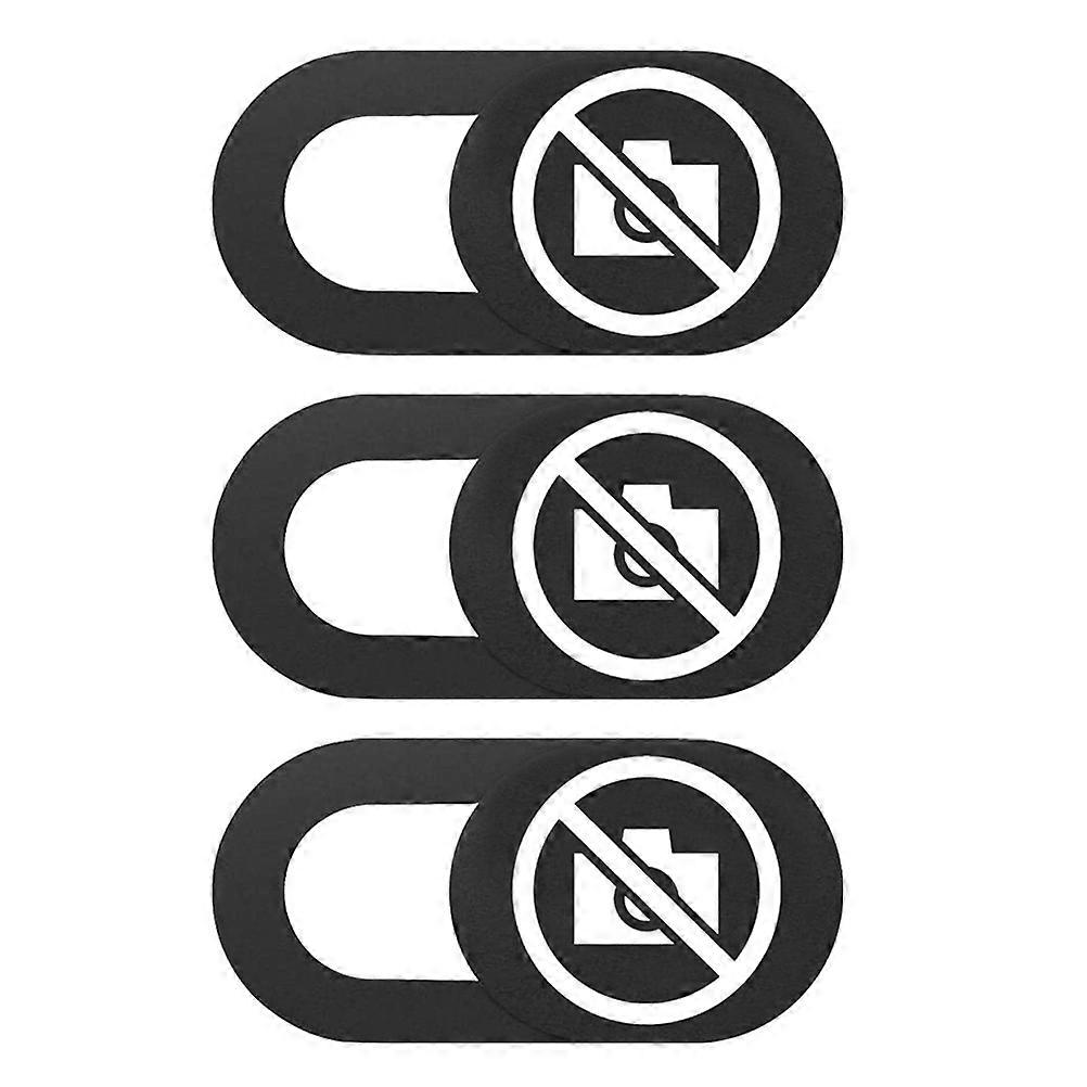 Laptop & Phone Cover Slide Webcam for Privacy Needs Rectangular Shape 3Pcs 2.7x1.2cm