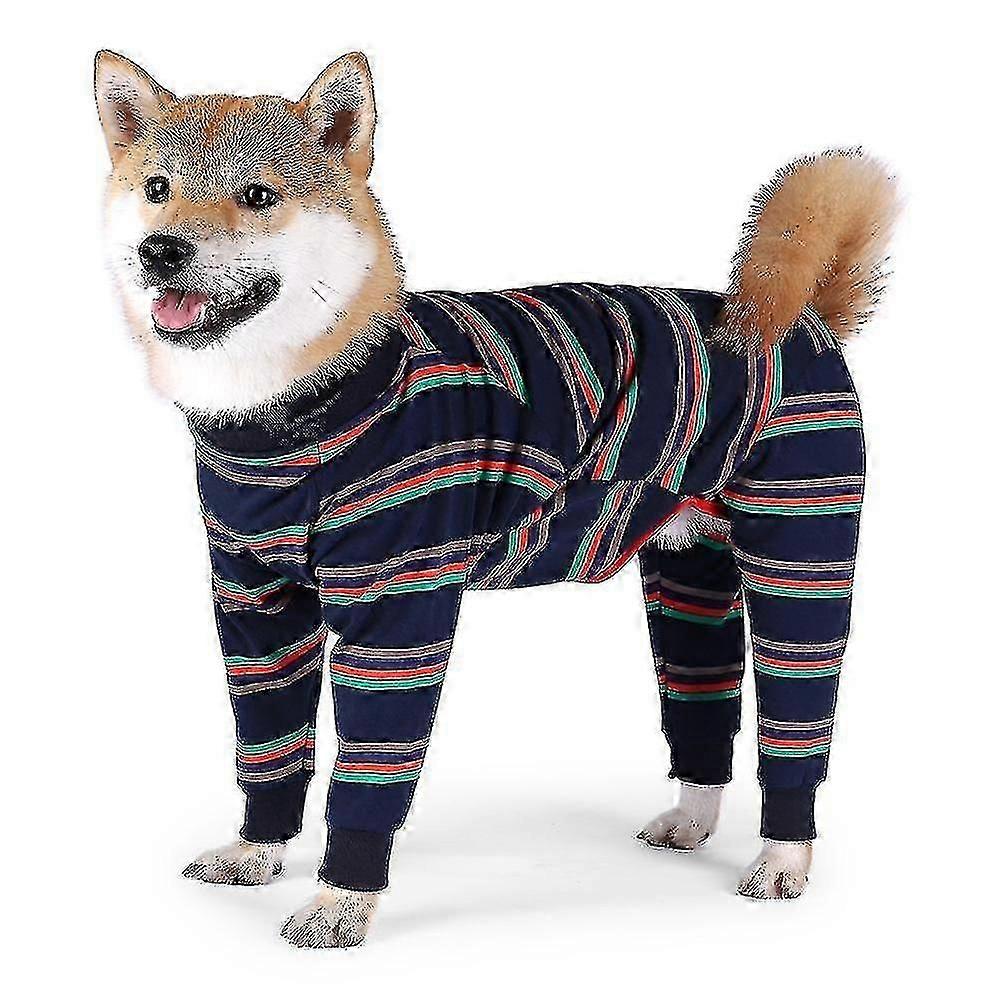 Köpek Ameliyat Sonrası Kurtarma Kiti, Karın Yarası İçin Yalama Önleyici Evcil Hayvan Cerrahi Elbisesi, Saç Dökülmesini Önlemek İçin Köpek Yavrusu Uzun Kollu Pijamalar (l Size)