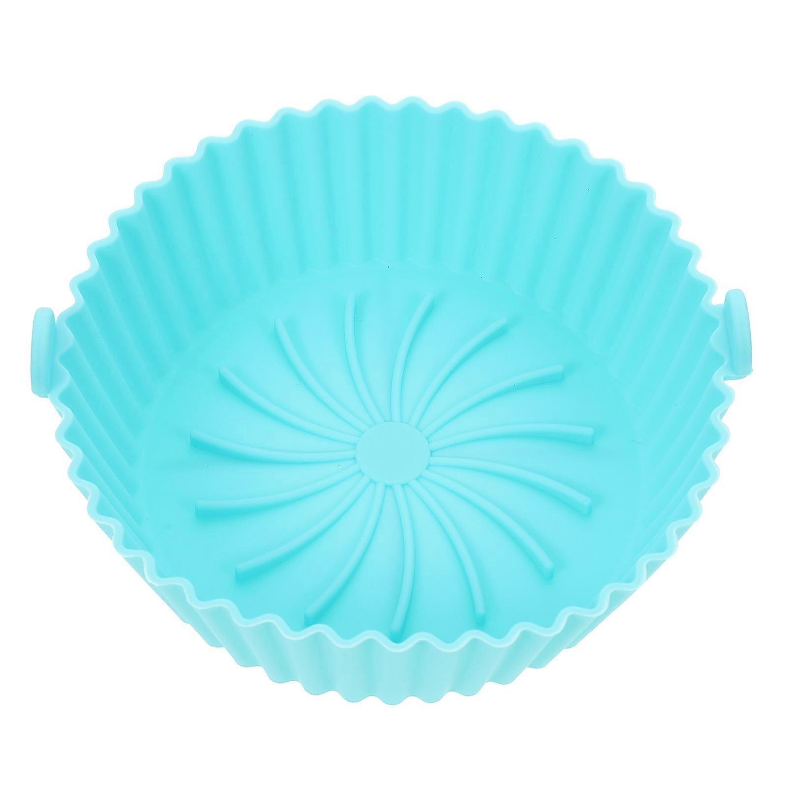 Wear-resistant Silicone Pot Air Fryer Accessory For Home Users 16.5X16.5CM Square Heat-resistant Reusable 1Set
