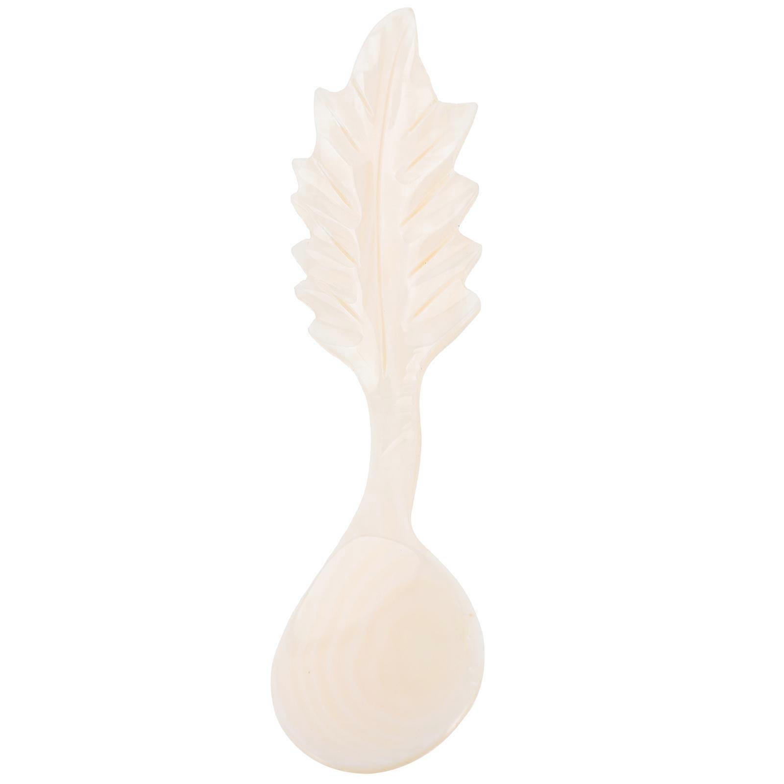 Shell Dessert Spoon with Unique Handle Design for Caviar and Delicate Treats – Ideal for Restaurants and Creative Kitchen Use