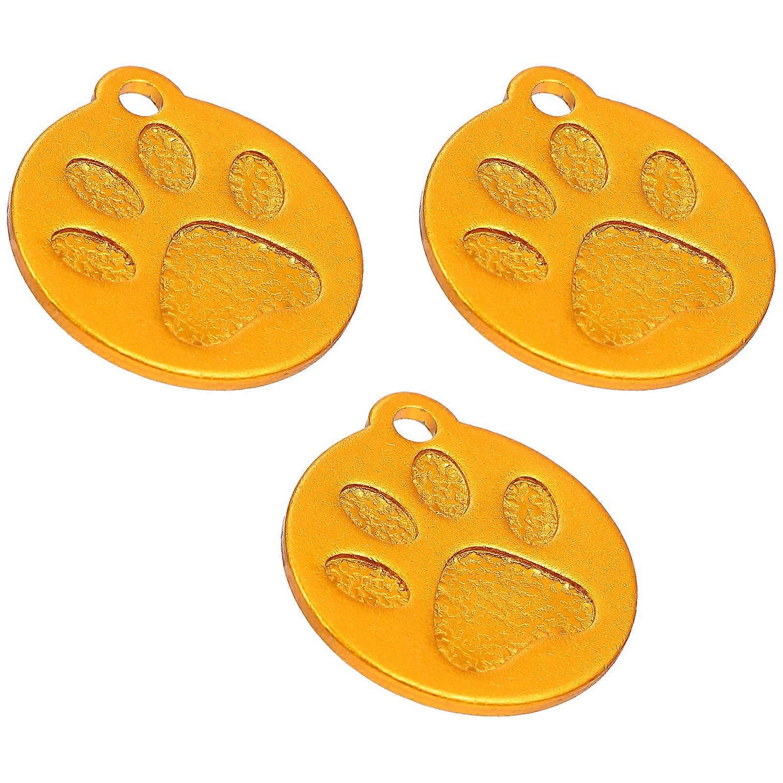 Aluminum Alloy Pet ID Tags Dog Tags Prevent Lost Pets Cat Collar 3Pcs