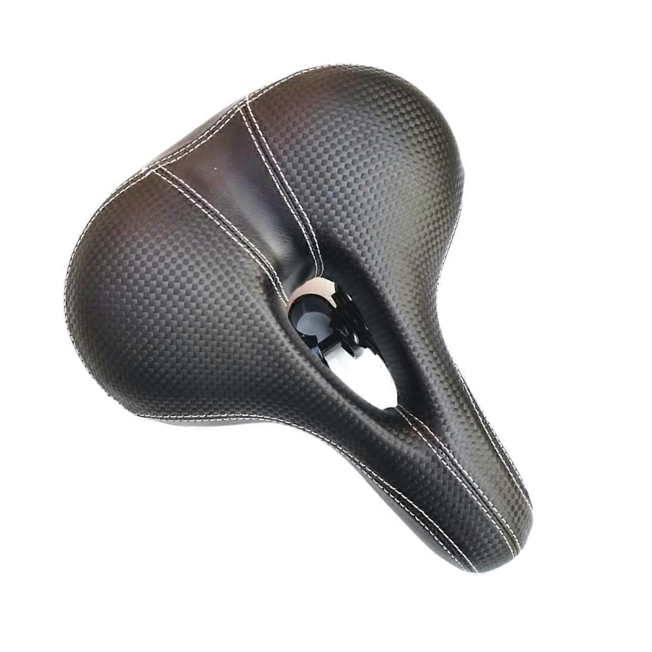 Comfortable Bicycle Seats MTB Saddle Padded Replacement Seat Without Nose for Mountain Bike, Soft Cushioning, Universal Fit