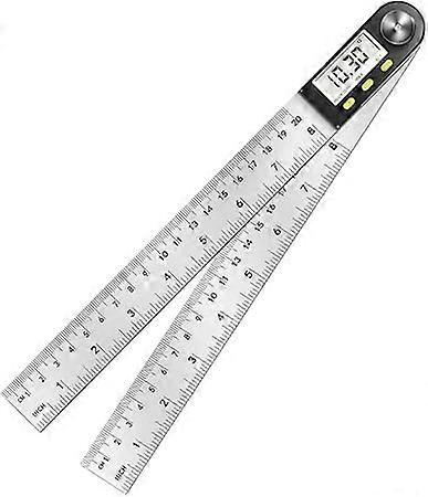Digital protractor ruler with LCD display, stainless steel protractor for woodworking DIY craftsmen