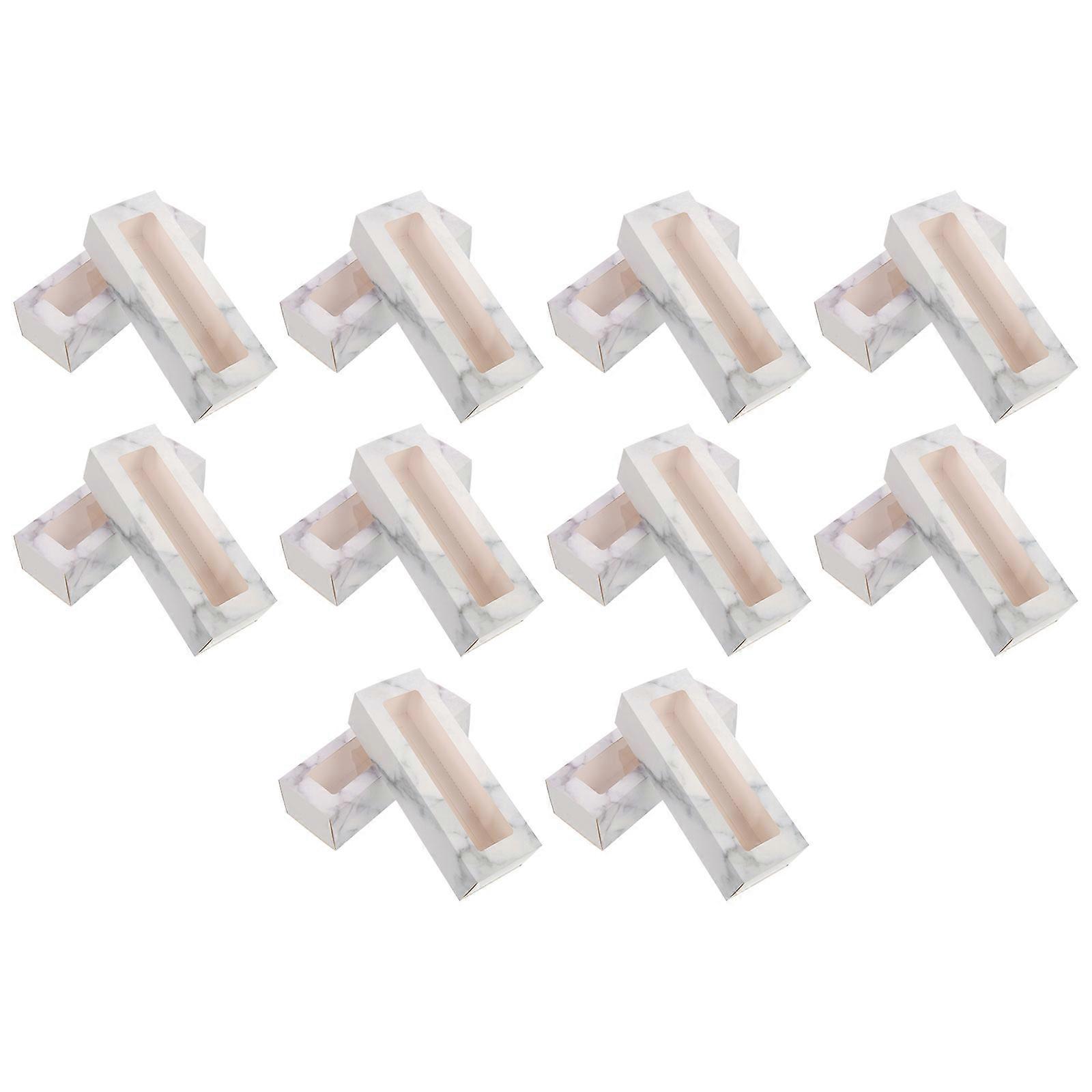 Pastry Boxes Baking Box For Baked Goods Kraft Paper Macaron Case 20Set Transportation present Giving