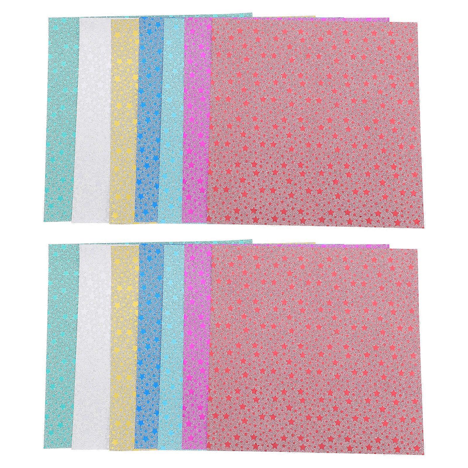 Color Cardstock Paper Origami Paper Iridescent Paper Sheets For Diy Activities Assorted Color 28Set