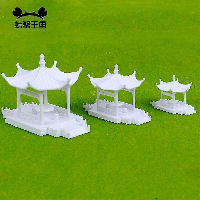 Diy Miniature Pavilion Model: 1:100 Scale Tiny Pavilion Figurine For Desktop Bookshelf And Garden Decor - Enhance Creativity And Space Art With Detail