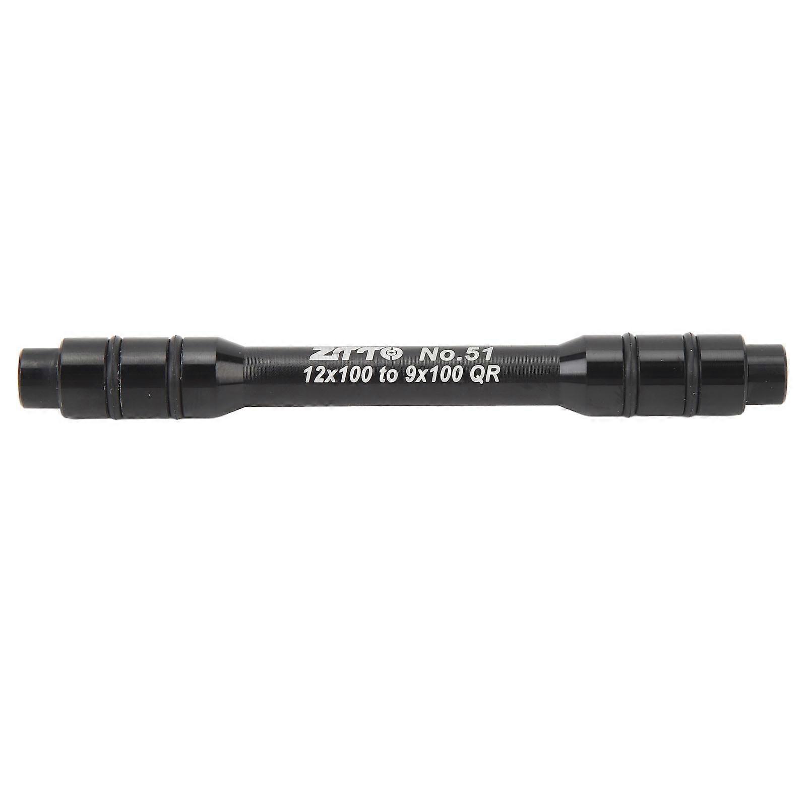 Bike Wheel Fork Axle Thru Axle Adapter Aluminum Alloy Barrel Shaft for Replacement 12x100 to 9x100QR