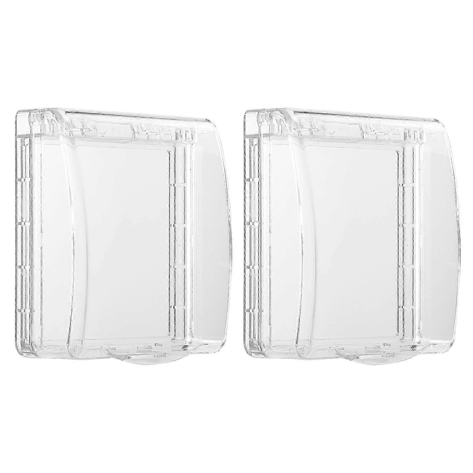 2pcs Switch Waterproof Covers Socket Protective Covers Socket Protectors