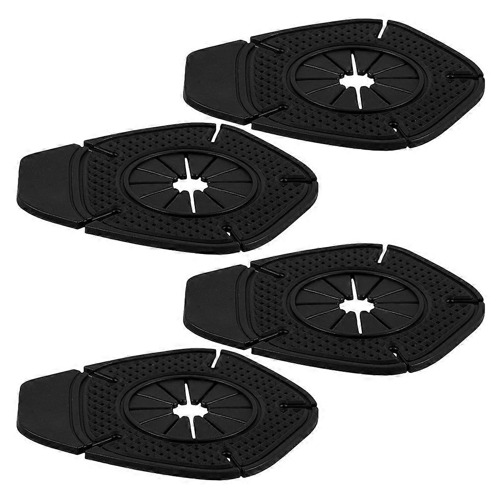 2 أزواج من أغطية ثقب ذراع ممسحة السيليكون لمساحات الزجاج الأمامي للسيارة - متينة وسهلة التركيب وتحمي من الحطام