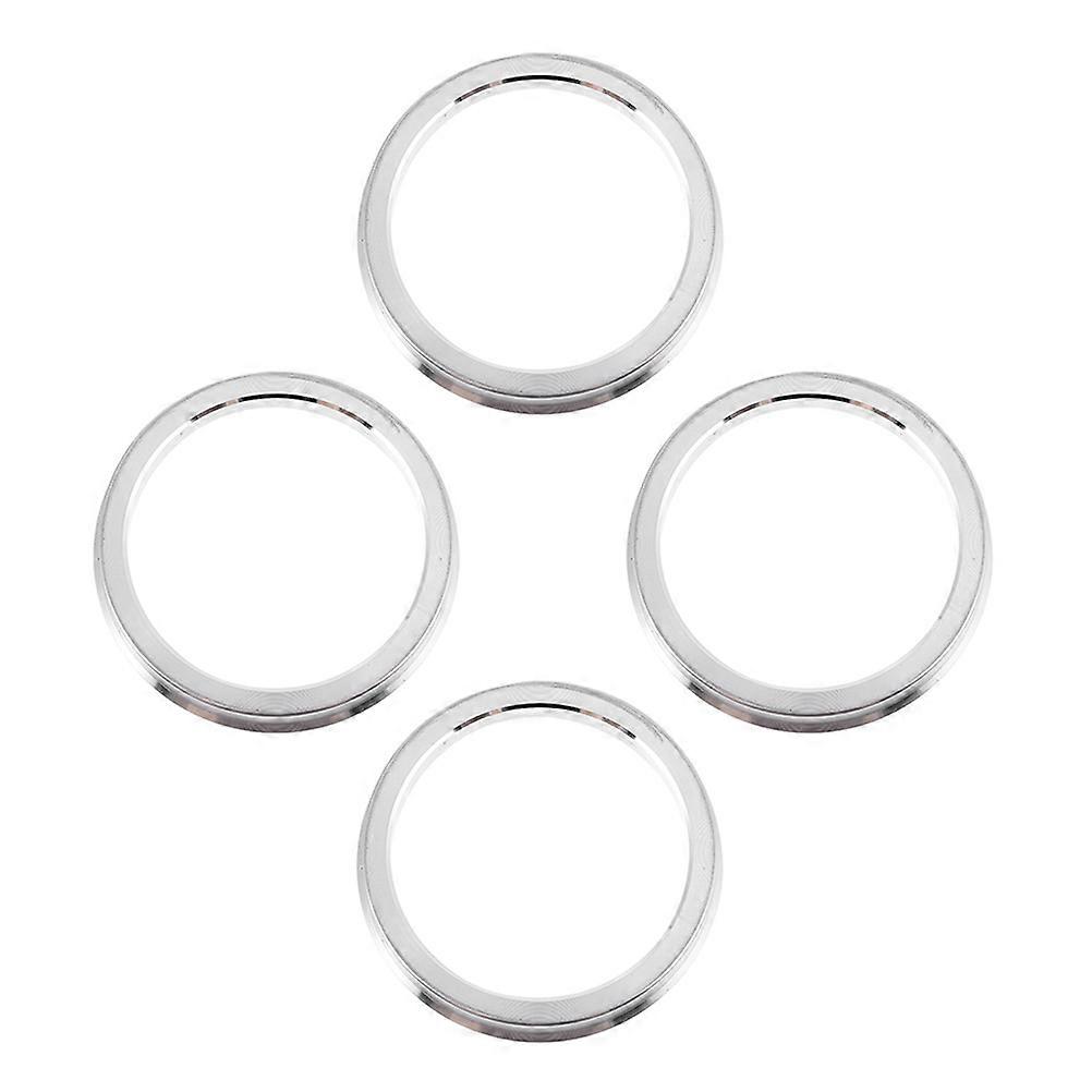 4pcs Aluminum Alloy Hub Centric Rings for Durable, Heat Resistant Wheel Alignment Center Bore Adapters for Vehicles