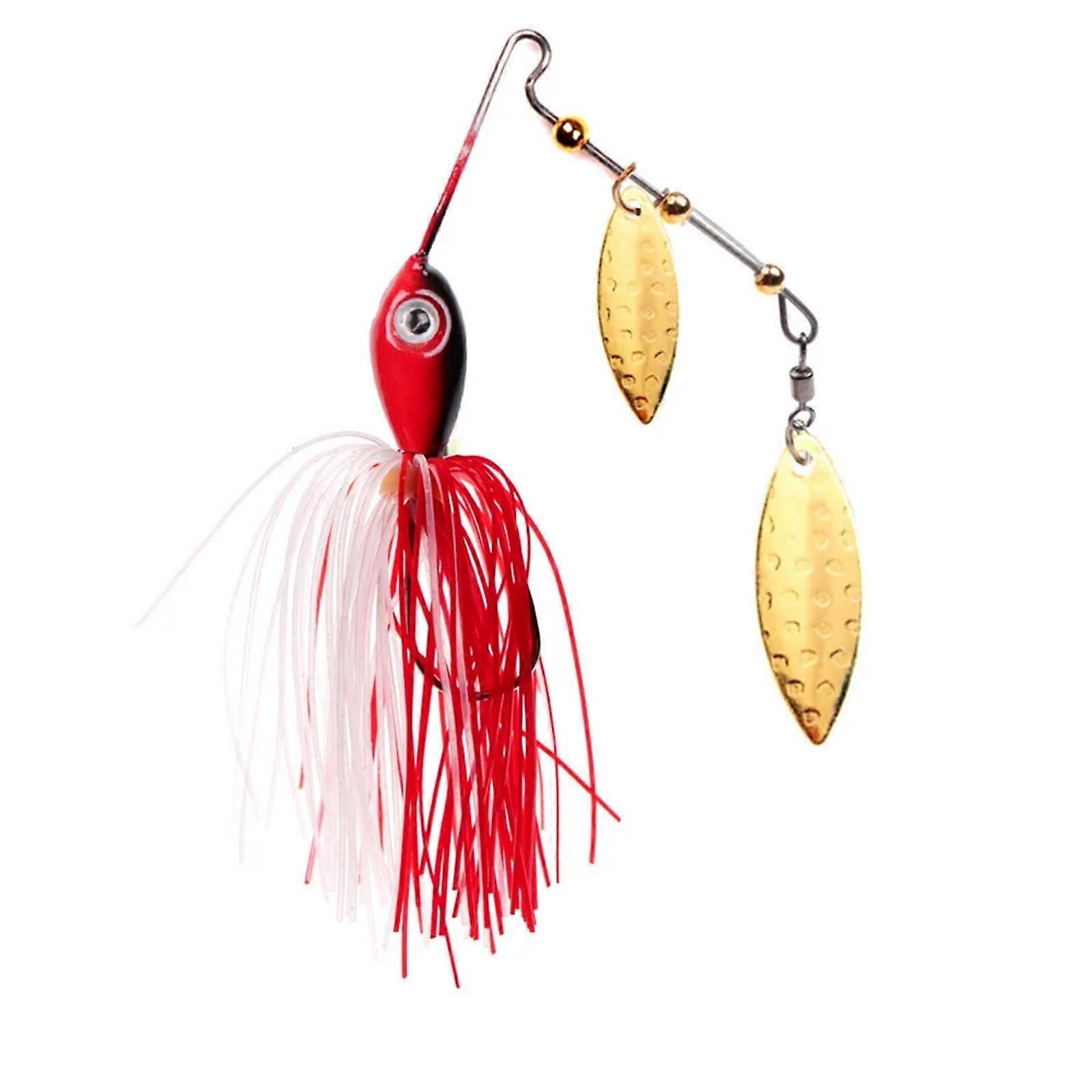 12g 17g Wobbler Spinner Lure Fishing Tackle Artificial Metal Jigging Hard Bait Spinnerbait with Hook (Color: F, Size: 13g)