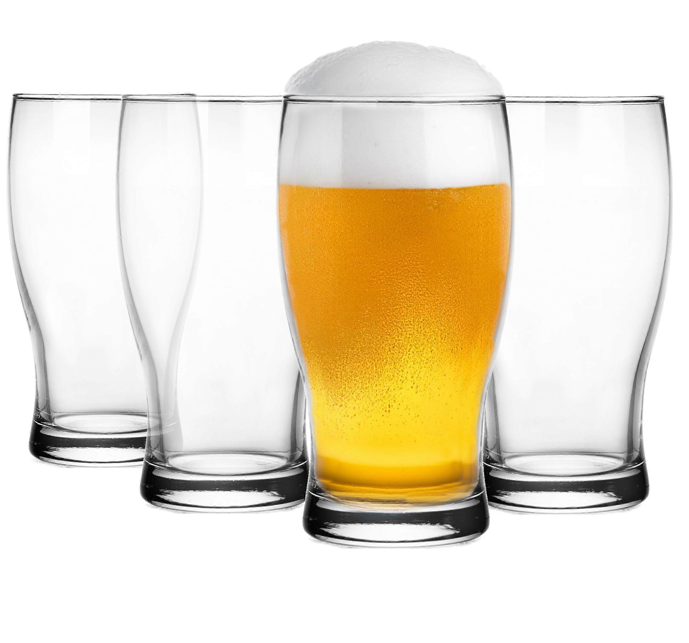 Pils  Glass 500 ml Robust Dishwasher Safe High Gloss Transparent Set of 4