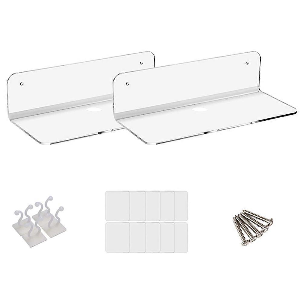Speaker Bracket Storage Shelf Wall Mounting Household Items Compact Acrylic 1Set