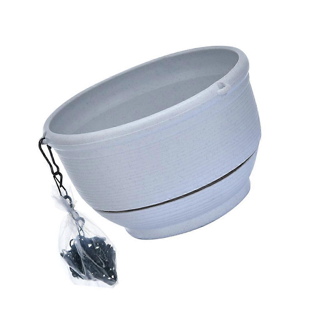 Flower Pot Hanger Plastic Planter Hanging Chain Design 20.2X12.3CM Decorative Gardening 1Set