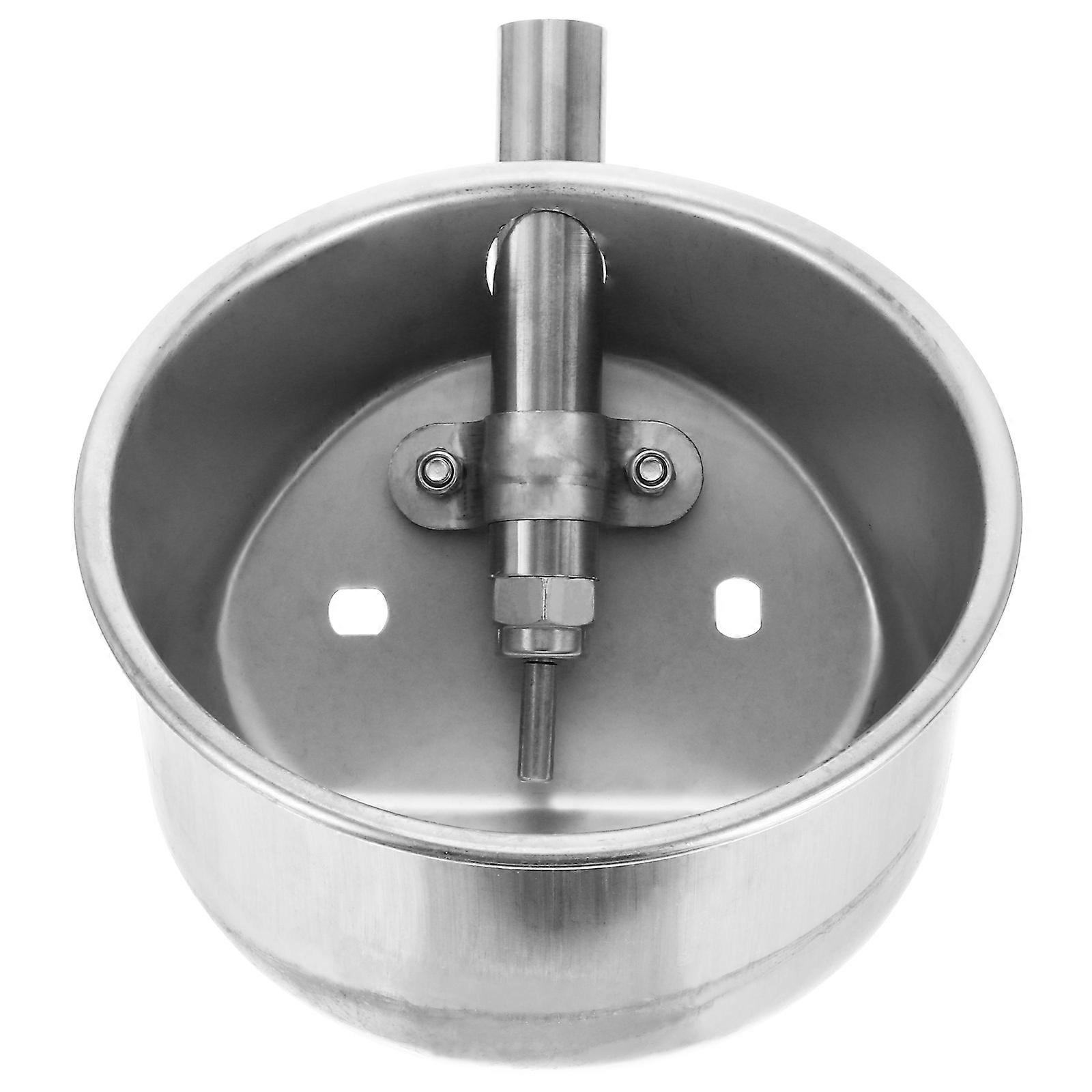 Automatic Stainless Steel Drinking Bowl for Pets Compatible with 1/4 Inch Pipe 18cm