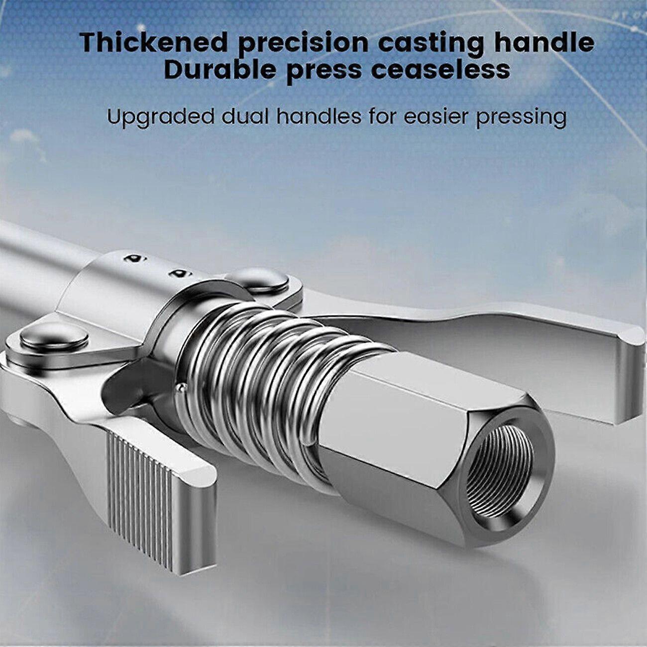 10000PSI High Pressure Grease Gun Coupler Coupling End Fitting 1/8NPT Kit MK16087