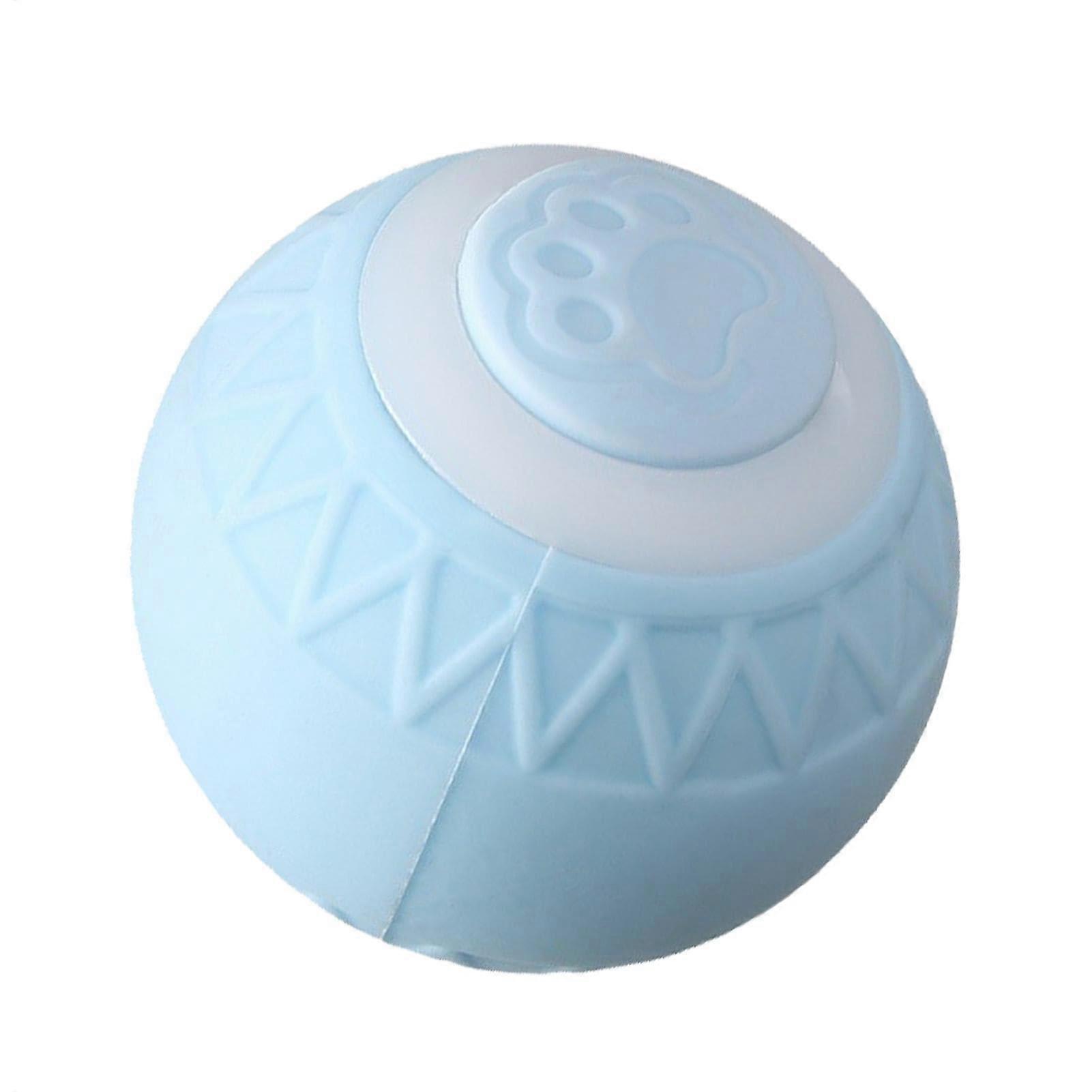Interactive Cat Toy Ball - Rechargeable 360 Degree Self-Rotating Cat Ball for Indoor Play, Blue Color
