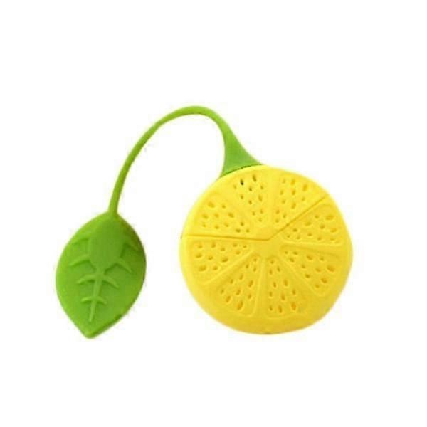 Silicone Tea Strainer and Holder - Multicolour Lemon Design