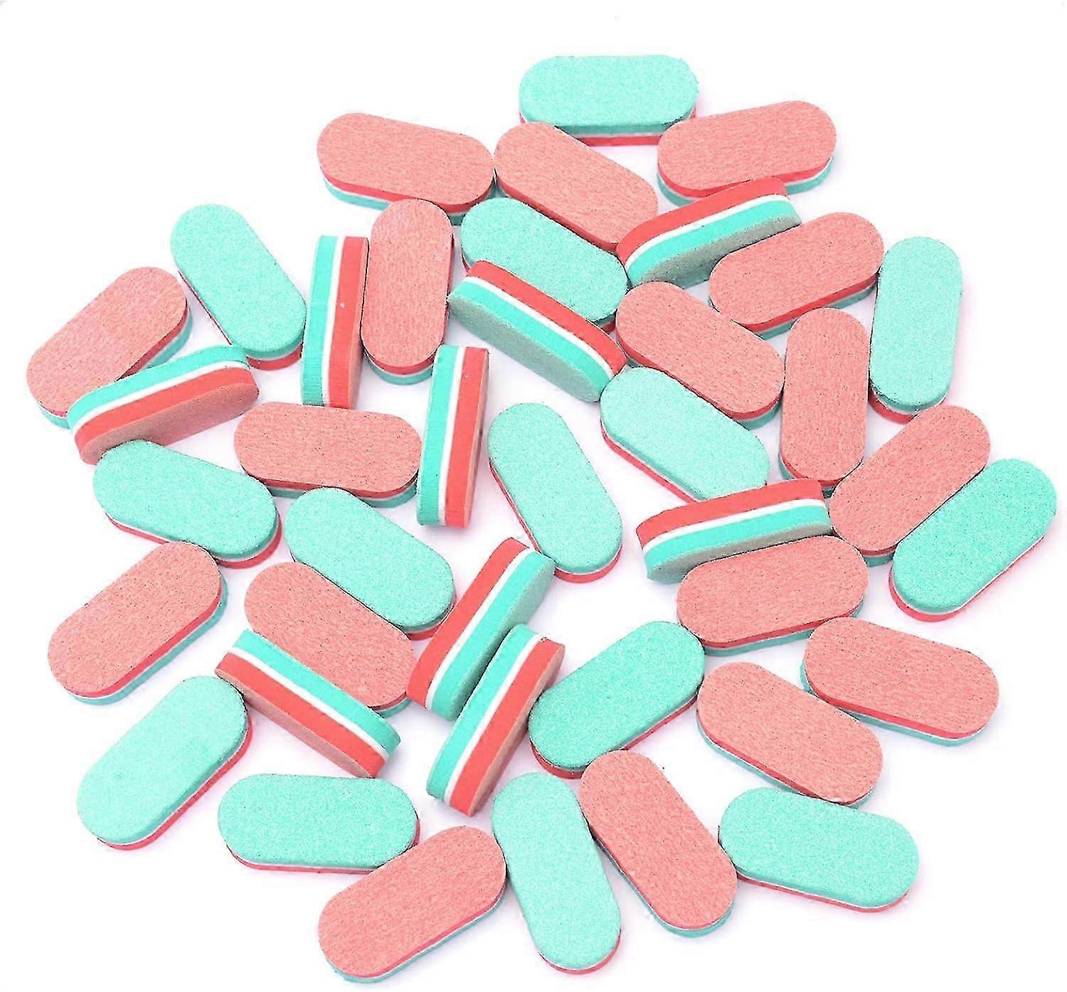 2025 sisa Mini Nail Buffers, 40pc 100/180 Grit Sponge Mini Nail Files Bulk for Acrylic Nails, Buffer Block Nail File,Mini Bulk Nail buffers Double Sid