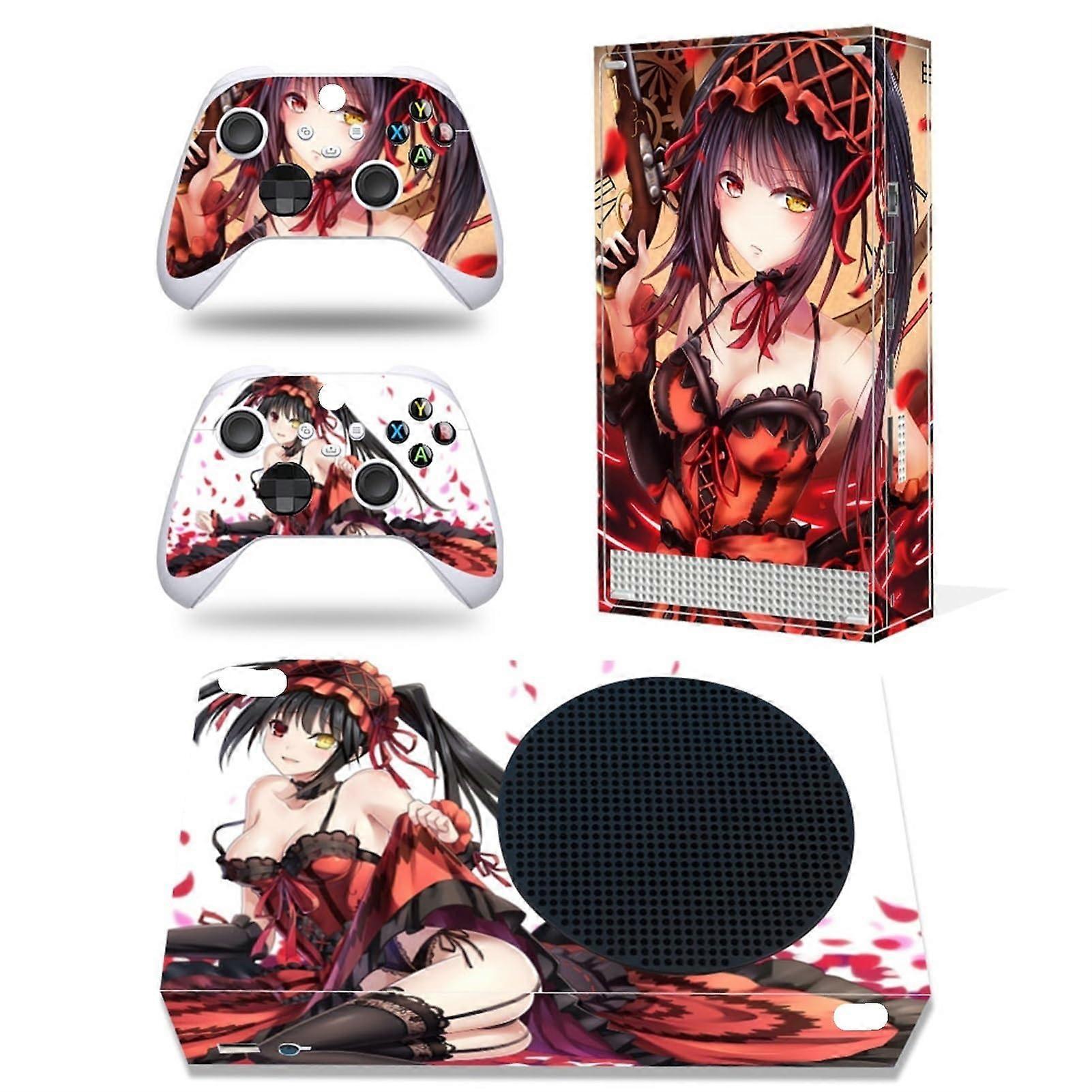 Protective Vinyl Skin Stickers Cover for Xbox Series S Console Cases Wrap Stickers with Two Wireless Controller Stickers (24416) Decal (Color: 1)