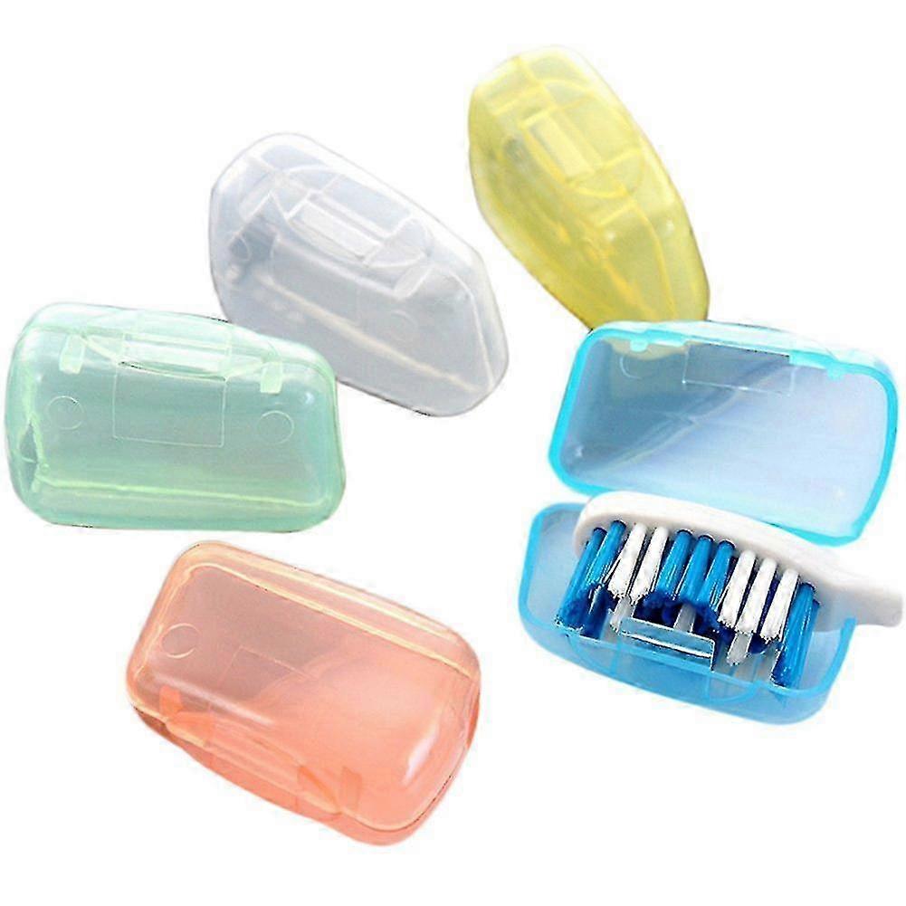Travel Portable Toothbrush Head Covers Case with Included Toothbrush
