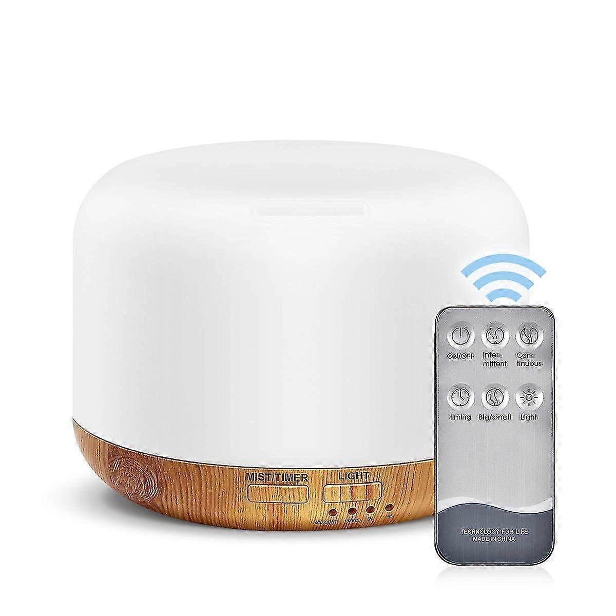 300ML Essential Oil Diffuser – Remote Control, 7 LED Colors – Aromatherapy Humidifier