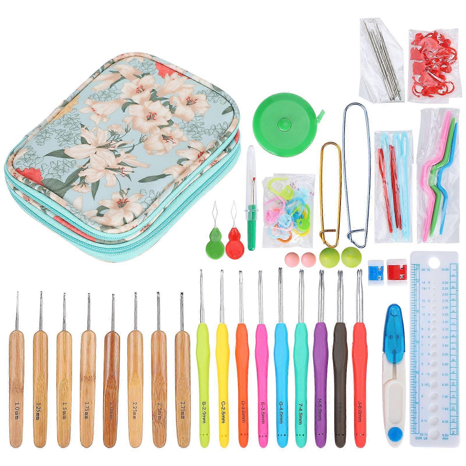 2025 Latest Model Crocheting Needle Colored TPR Soft Handle Knitting Crochet