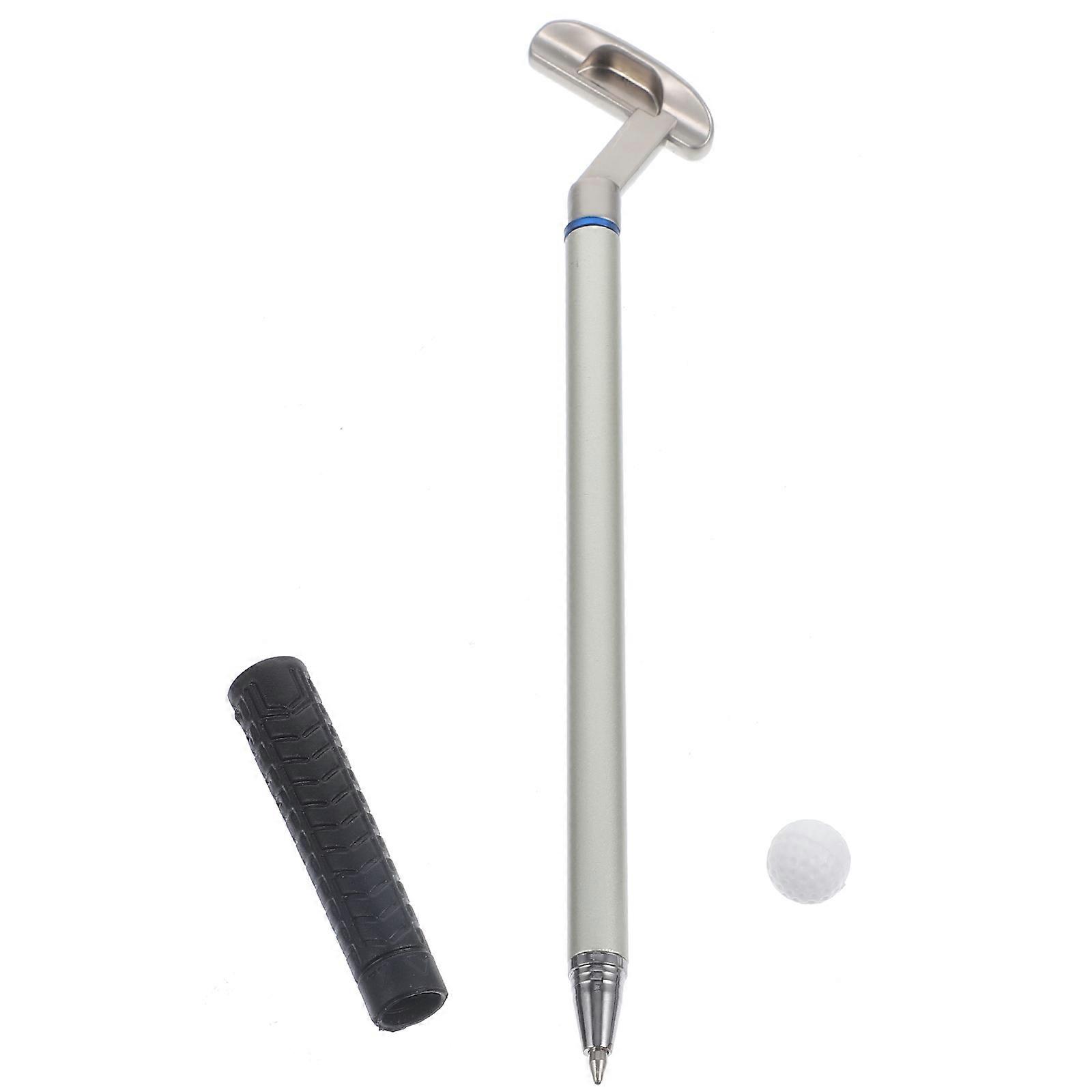 Golf Club Shaped Metal Ballpoint Pen Novelty Office Stationery with Unique Golfing Design for Smooth Writing and Events