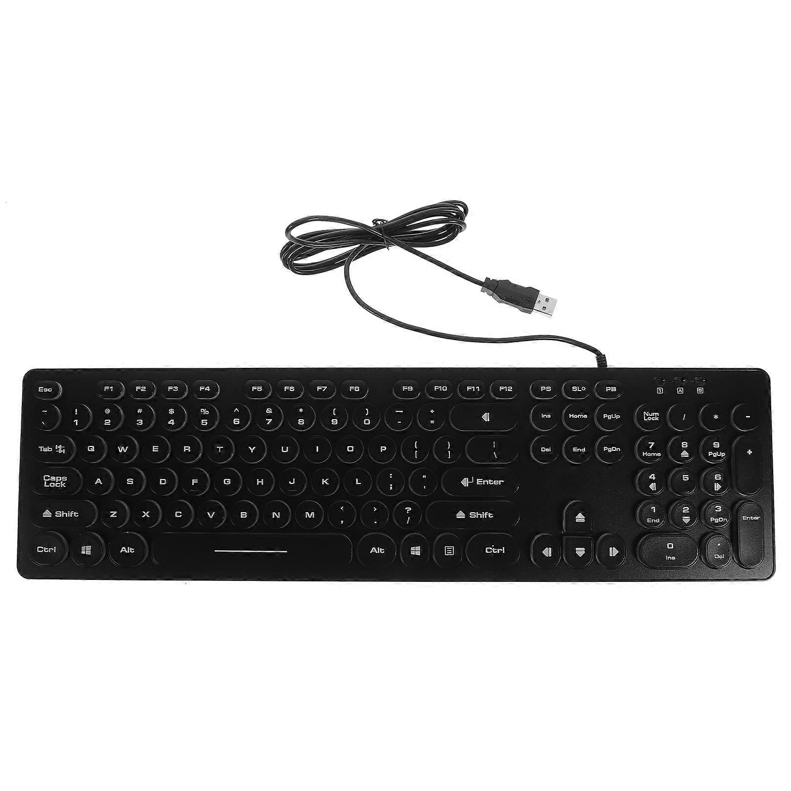 1Pc Threecolors Wired Keyboard Practical Notebook Keyboard for Computer